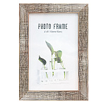 Фоторамка " KWELT " пластиковая 10*15см Коричнево-бежевая, акриловое стекло 0,5мм, ширина багета - 18мм, золото