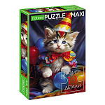 Пазлы " Hatber "  15элементов ECO Maxi Котик клоун 33*22см, картонная упаковка