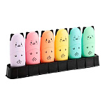 Набор текстовыделителей МИНИ, 6цв, пастель, 1-5мм, Kitty " deVente " пластиковая упаковка