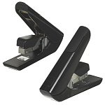 Степлер №24/6, 24/8, 26/6, 26/8 на 60л " KW-trio " Half strip Air touch 100скоб, пластик, один режим скрепления скоб, глубина закладки бумаги 60мм, черный, картонная упаковка