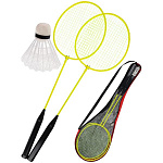 Набор для бадминтона " Рыжий кот " 2 ракетки металлические, волан, сетка 52*22*5см, в чехле