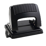 Дырокол на 20л " KW-trio " металлический, встроенная линейка, черный