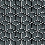 Упаковочная бумага " Миленд " 70*100см 10 листов, Абстрактная геометрия, в рулоне, 90г/м2