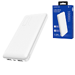 Аккумулятор внешний " Borofone " BT28 Beneficial, 10000mAh, 2 USB, micro USB (in), 2A, белый, пластик
