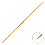 Кисть " Сонет " синтетика круглая №00, длинная ручка пропитанная лаком