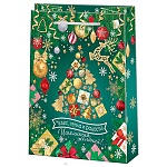 Пакет Новогодний бумажный " Мир открыток " 18*22,7*10см Чудес, тепла и радости! ламинированный
