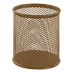 Стакан " KWELT " 9*9,5см, металлический сетчатый, круглый, коричневый