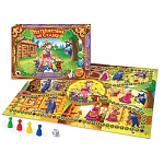 Игра ходилка " Русский стиль " Путешествие по сказке. Волк и семеро козлят, состав: игровое поле, 4 фишки, кубик, правила игры, от 3лет, картонная упаковка 22*32*3см