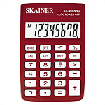 Калькулятор карманный 8 разрядов " Skainer " SK-108NRD, 58*88*10мм, батарея, красный