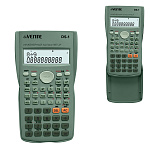 Калькулятор инженерный 12 разрядный " deVente " DS-1G, 85*155*25мм, двухстрочный, батарея LR44x3, цвет оливковый
