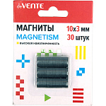 Набор магнитов "deVente" Magnetism 10*3мм, 30шт, высокая намагниченность, в картонном блистере, европодвес