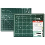 Коврик для резки " deVente " А4 зеленый, непрорезаемый, толщина 3 мм, двухсторонний, трехслойный