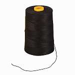 Нить суровая для сшивания документов 500м черная, диаметр 1,5мм, лавсан