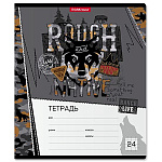 Тетрадь А5 24л клетка " Erich Krause " Rough Native, офсет, на скобе, обложка - мелованный картон, 1 дизайн в коробке