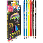 Карандаши цветные пластиковые с ластиком Triolino Erase 18цв " deVente " 2М стираемые трехгранные, картонная упаковка, европодвес