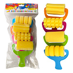 Набор валиков " deVente " Cosmo, 4 формы, спонж-материал, пластиковая ручка, европодвес