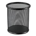 Стакан " KWELT " 9*9,5см, металлический сетчатый, круглый, черный