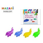 Насадка резиновая на ручку или карандаш " Mazari " Рыбка-тренажер для постановки письма, 2шт, пакет