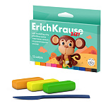 Пластилин " Erich Krause " Baby 12цв, 180г, мягкий, со стеком, растительная основа, картонная коробка