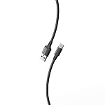 Кабель сетевой USB - Type-C " Smartbuy " S14 черный, 1м, 3А, ткань