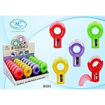 Точилка " Basir " c ластиком, пластиковая 8см, Морская тематика, с крышечкой для ластика, в форме спасательного круга, цветной корпус, ассорти