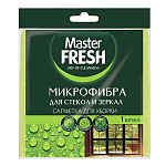 Салфетка микрофибра " Master Fresh " 30*40см 1шт Умная, индивидуальная упаков