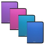 Папка на молнии " Erich Krause " МАЛЫЙ ФОРМАТ А5 (190*245*30мм) Diagonal Vivid ассорти, пластик 0,5мм, текстура поверхности - диагональ