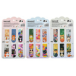 Набор магнитных закладок " Mazari " Котики, 58*20мм, 6шт, ассорти (без возможности выбора дизайна), пакет, европодвес