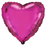 Шар фольгированный " Браво " 18"/46см Сердце Лиловый