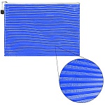 Папка на молнии " KWELT " А4 (250*340*10мм) Синяя, ПВХ