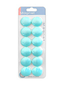 Набор магнитов " KWELT " для доски 12шт 30мм Голубые, картонный блистер, европодвес