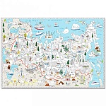 Раскраска-постер " ГеоДом " 101*69см 1л Наша Родина-Россия, обложка- мелованная бумага, цветной фон