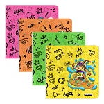 Обложка для учебников " Erich Krause " ПП 232*440мм 80мкм Funny Monsters, ассорти, с клеевым краем, 12шт, пакет