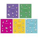 Тетрадь А5 12л линия " ПЗБМ " Зверята ребятам, офсет, на скобе, обложка - мелованный картон, УФ-лак, 5 дизайнов в спайке