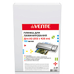 Пленка для ламинирования " deVente " А3 0,25мм, глянцевая, 100л, 303*426мм