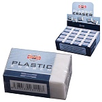 Ластик " Koh-i-Noor " Plastic 30*18*12мм, белый, картонный держатель, картонный дисплей
