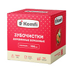 Зубочистки " Komfi " березовые 500шт, картонная упаковка