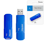 Флеш-диск " SmartBuy " 4GB Clue синий USB 2.0, пластик