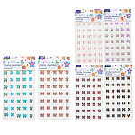 Набор страз акриловых " Mazari " Бантики 9,2*15,5см, ассорти, 6 дизайнов, пакет с европодвесом