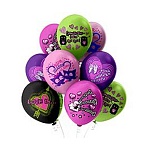 Шар латексный с рисунком 12"/30см Романтика Love is! ассорти 5 цветов, 5 дизайнов