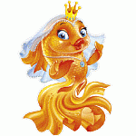 Плакат фигурный " Империя поздравлений " 487 А3 Золотя рыбка, без отделки