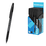 Ручка шариковая " Erich Krause " R-301 Stick&Grip Original черная 1,0мм, толщина письма 0,5мм, шестигранная, резиновый держатель, полупрозрачный корпус, картонная упаковка