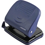 Дырокол на 30л " deVente " Stripe металл/пластик, встроенная линейка со шкалой, съемный поддон для конфетти, синий