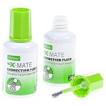 Корректирующая жидкость " Hatber " X-Mate 20мл с кисточкой, на химической основе, картонный дисплей