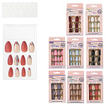 Набор ногти накладные " Mazari " 12шт, ассорти, двусторонние клейкие стикеры, картонная упаковка