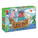 Пазлы " Hatber " 260элементов ECO Пиратский корабль 33*22см, картонная упаковка