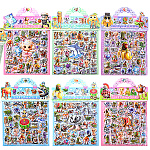 Наклейки детские " Mazari " Итальянский мем, 215*270мм, 2 листа, 6 дизайнов, пакет, европодвес