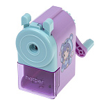 Точилка механическая " Hatber " Мяу аниме 1 отверстие, прозрачная пластиковая упаковка