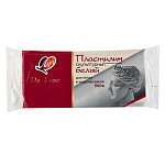 Пластилин " Луч " скульптурный Люкс 500г белый, твердый, не прилипает к рукам, не красится, держит форму, индивидуальная упаковка