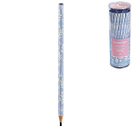 Карандаш ч/гр " Bruno Visconti " FlowerZefir. May Lily, НВ, трехгранный, пластиковый, заточенный, пластиковый тубус